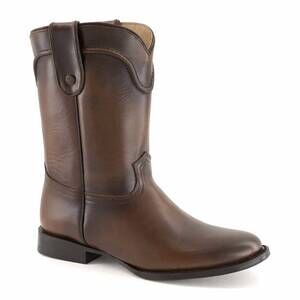 NEW FORASTERO men's leather handcrafted western boots in brown